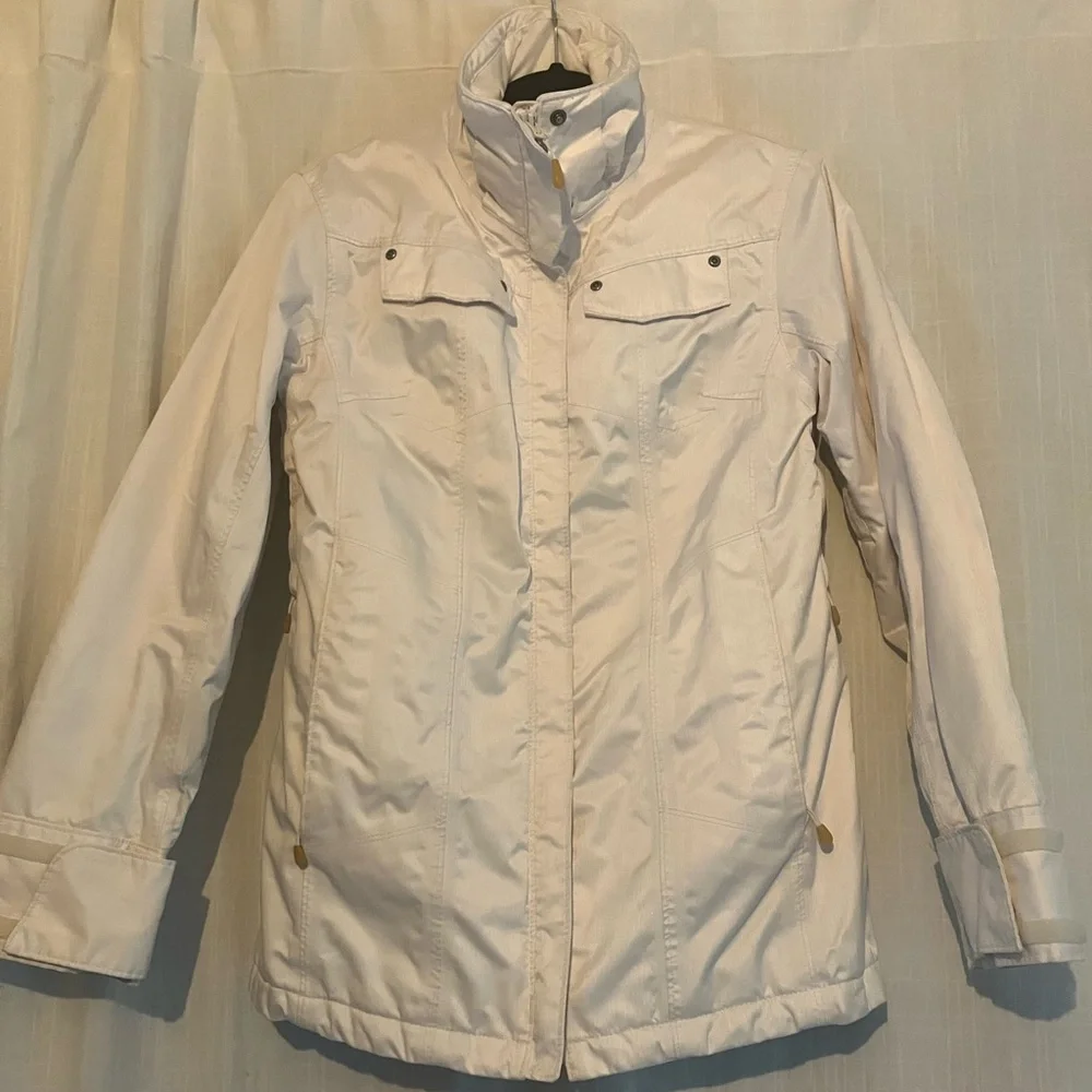 COLOMBIA Cream Ski & Snow Jacket Lightweight - Picture 13 of 14
